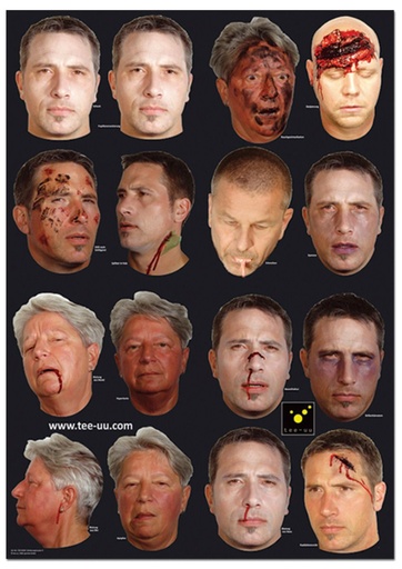 [21855-01] TEE-UU Verletzungsmuster-Set 36tlg. für Übungspuppe