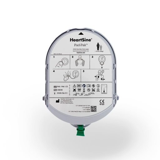 [23074-01] HEARTSINE Samaritan Pad Pak Kassette Batterie und Elektroden