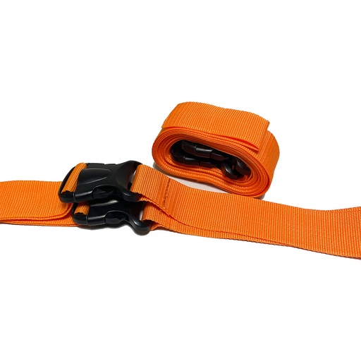 [23329-01] MEDDAX Strap set for Spineboards and Scoop stretchers, with plastic buckle, without Speedclip
