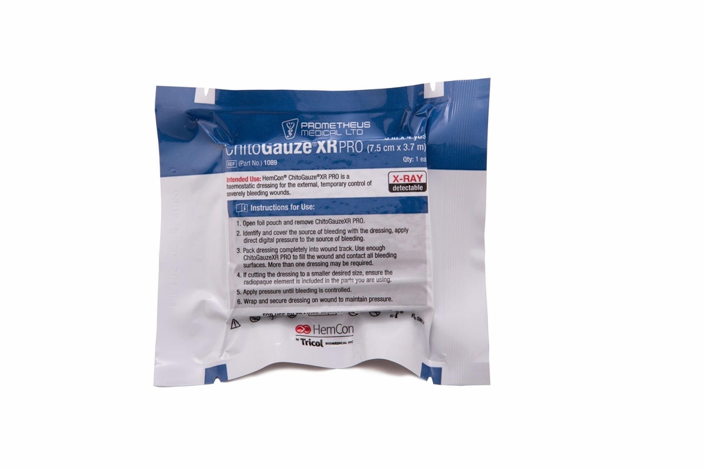 PROMETHEUS ChitoGauze XR PRO Gauze dressing, 7.5 cm x 3.7 m