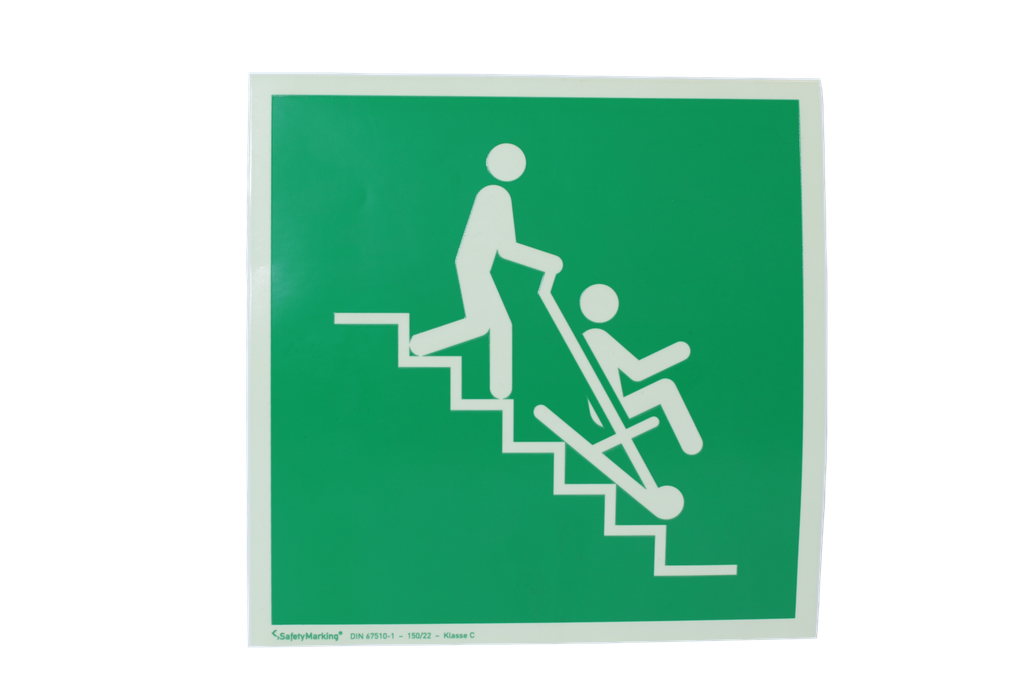 EVAC Piktogrammschild Evakuierungsstuhl, leuchtend