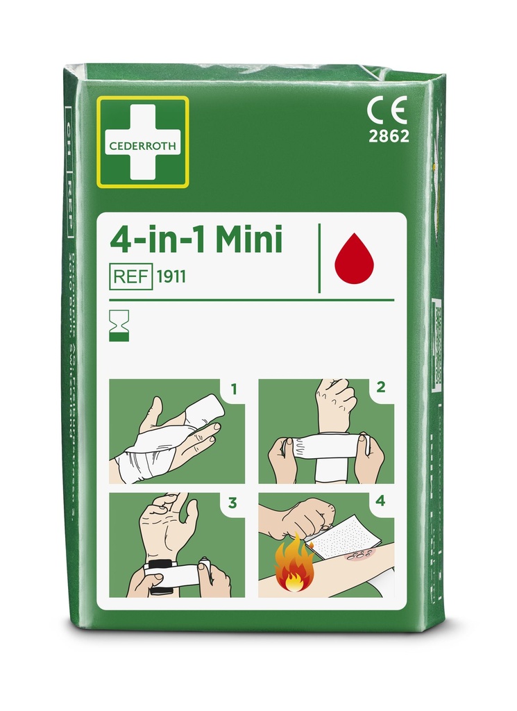 CEDERROTH Refill Packs, 4-in-1 Mini Blood Stopper