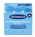 CEDERROTH Salvequick Plaster Strips Blue Detectable Plaster, water resistant