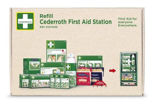[24928-01] CEDERROTH Replacement Set for First Aid & Burn Station