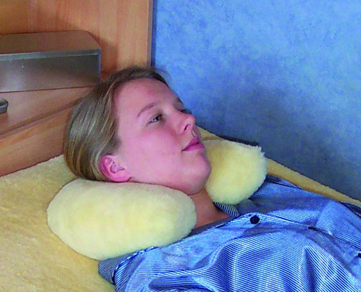[14146-01] ORGATERM Headrest (neck pillow) made of medical sheepskin