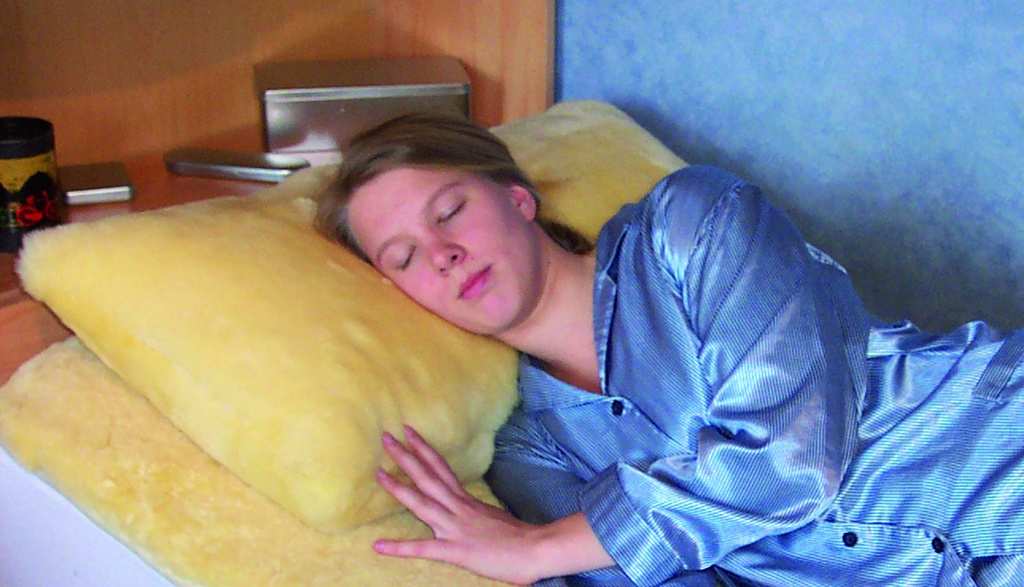 ORGATERM Pillow made of medical sheepskin 80 x 40 cm