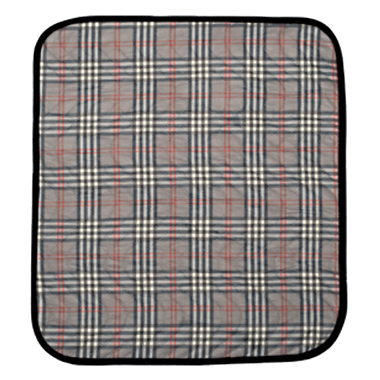 SUPRIMA Sitzauflage ohne Band 40 x 50 karo grau