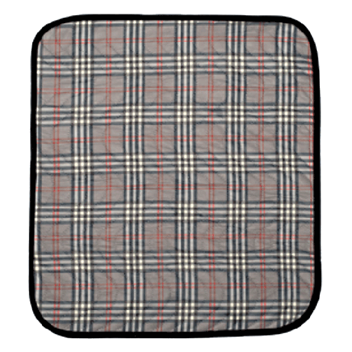 [14355-01] SUPRIMA Sitzauflage ohne Band 40 x 50 karo grau