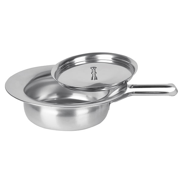 Servocare Stechbecken - Bettpfanne aus Edelstahl mit Deckel