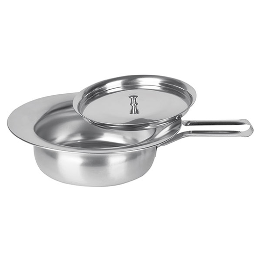 [21182-01] Servocare Bedpan - Bedpan made of stainless steel with lid