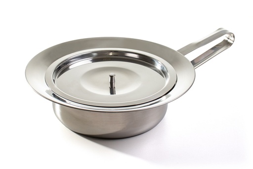 [22905-01] MEDIPARTS Stechbecken Bettpfanne aus Edelstahl robust 2L