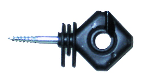 [23593-01] GÖBEL Ring-Isolatoren 25er Beutel eckige Form schwarz