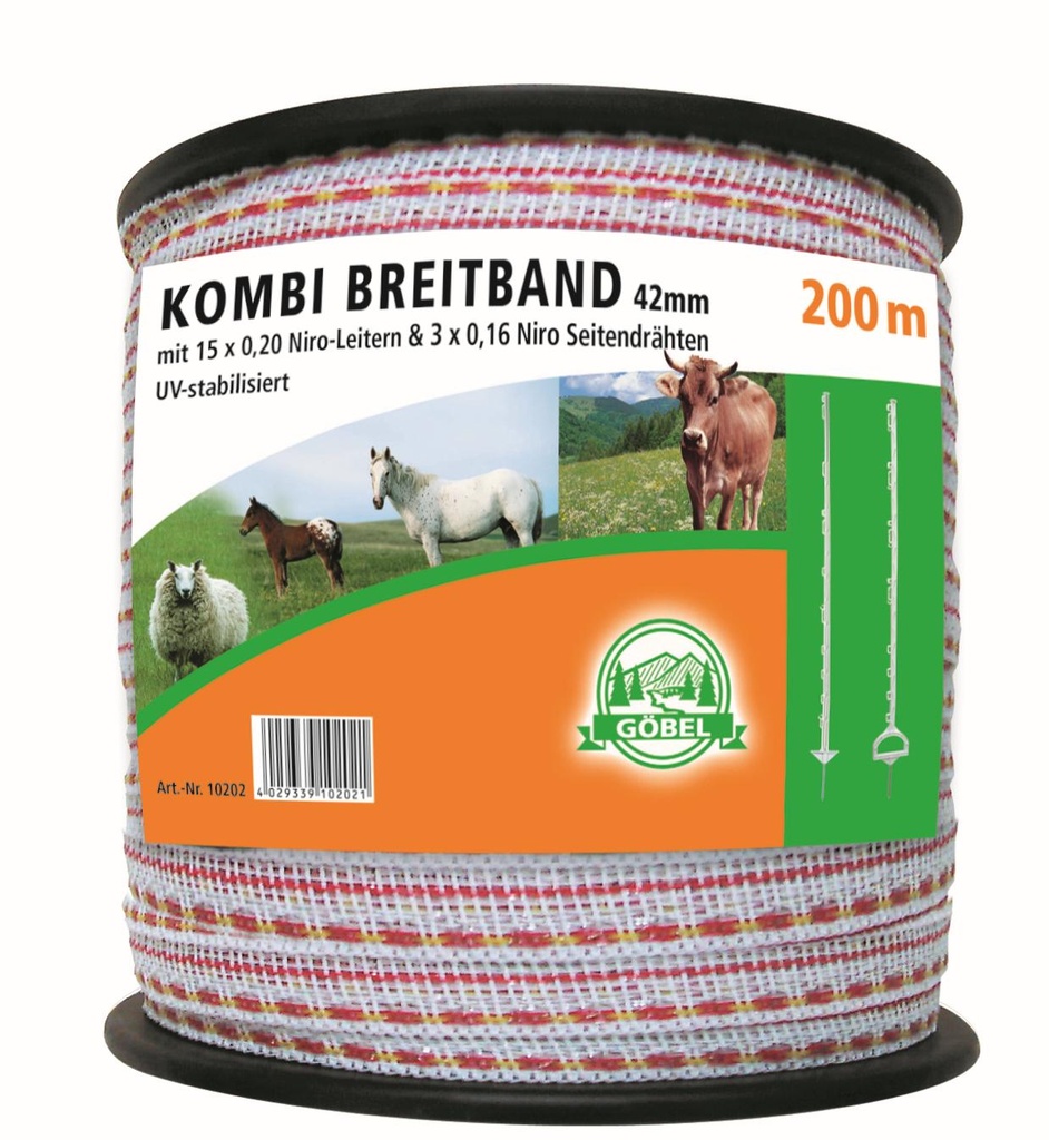 GÖBEL Combi broad tape 200m 42mm 15 x 0.20 Stainless steel