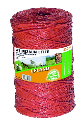 [23685-01] GÖBEL Kunststofflitze orange 250m 3 Niro-Leiter