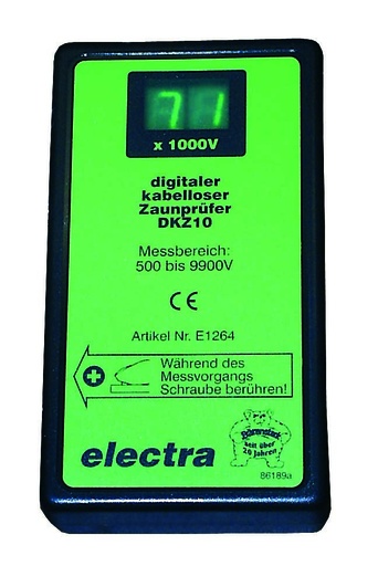 [23796-01] GÖBEL Fence tester DKZ10 cordless w. digital display