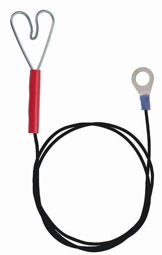 [23802-01] GÖBEL Fence connection cable Super black Heart/Eyelet