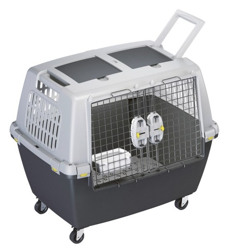 [24448-01] KERBL Transportbox Gulliver Touring IATA grau / schwarz 80 x 58 x 62 cm