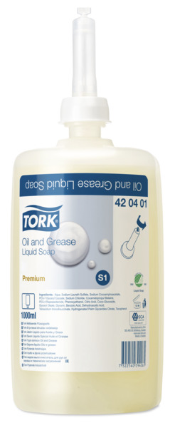 TORK Grease-dissolving liquid soap colourless unperfumed