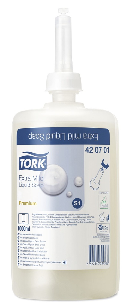 TORK Tork Premium Liquid soap Extra mild unperfumed