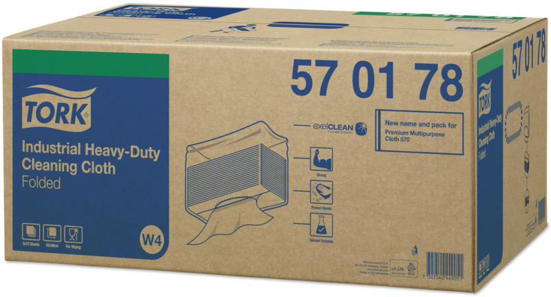 TORK Tork Premium Cleaning wipes 570 Single wipes