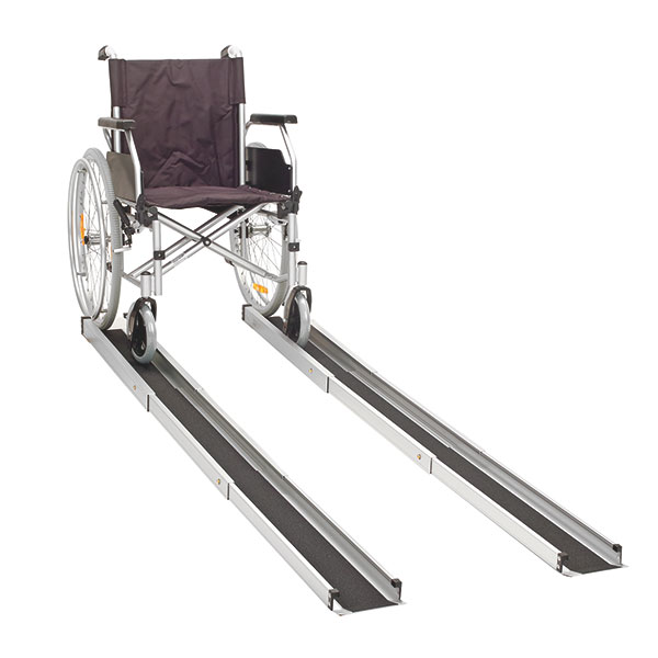SERVO Portable wheelchair ramp, extendable: up to 2.0 m length