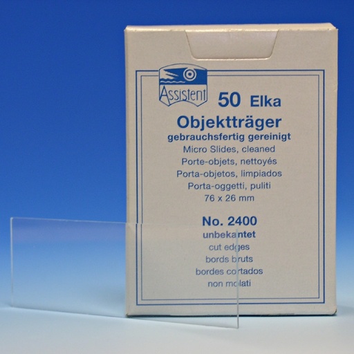 [12796-01] RATIOMED Objektträger ELKA 76 x 26 mm 50 Stück
