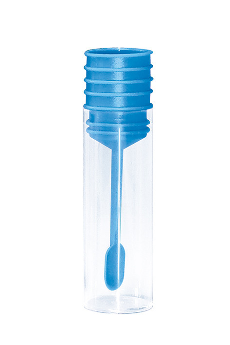 MEGRO Stool tubes with push-in stopper blue