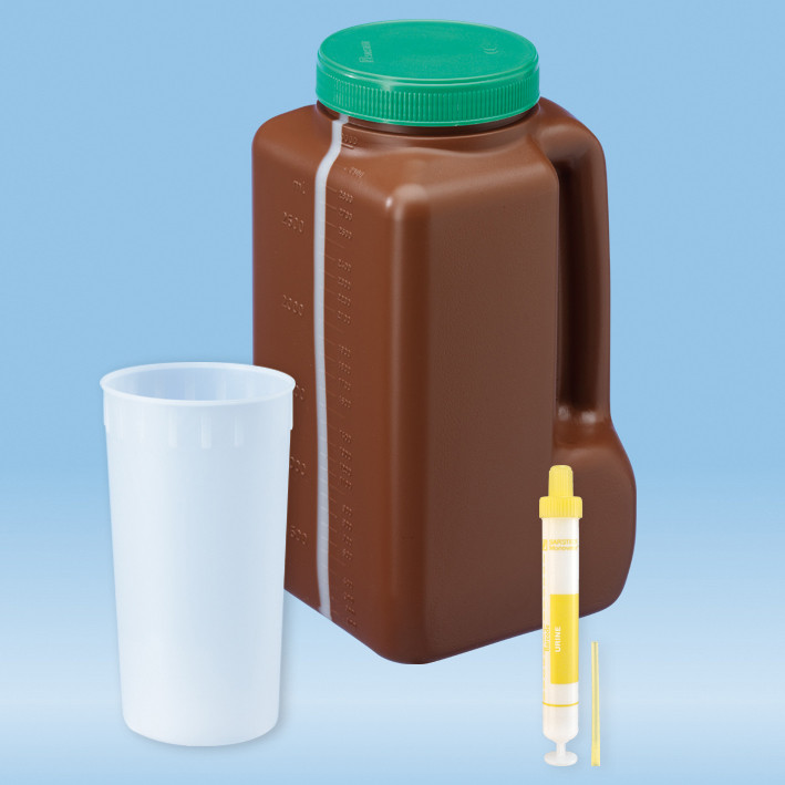 SARSTEDT UriSet 24, without stabiliser with white Urine-Monovette