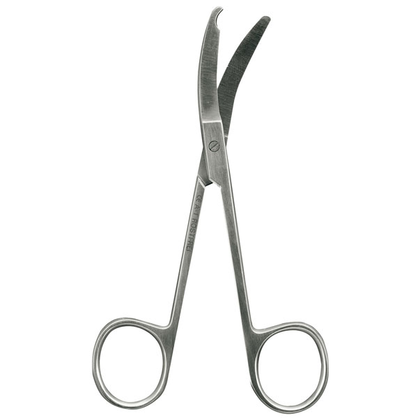 SERVO Ligature scissors - Spencer with recess, slightly curved