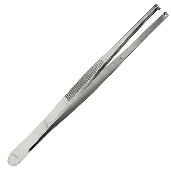 SERVOPRAX Chirurgische Pinzette Gerade - 1 : 2 Zähne, 14 cm