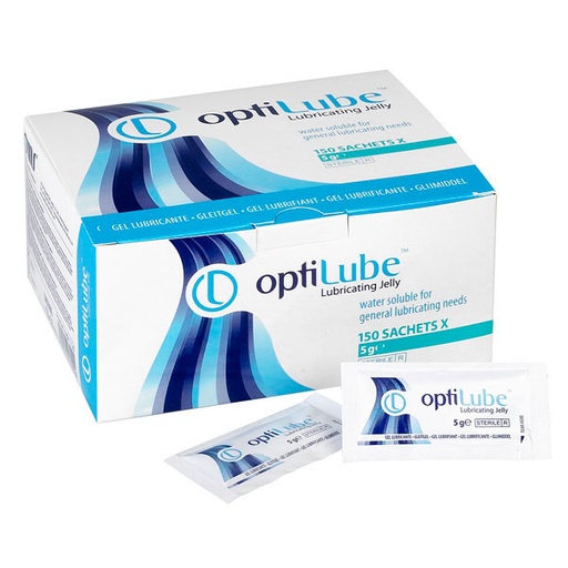 [16834-01] OPTILUBE Catheter lubricant sterile, 5g sachet, 150 sachets