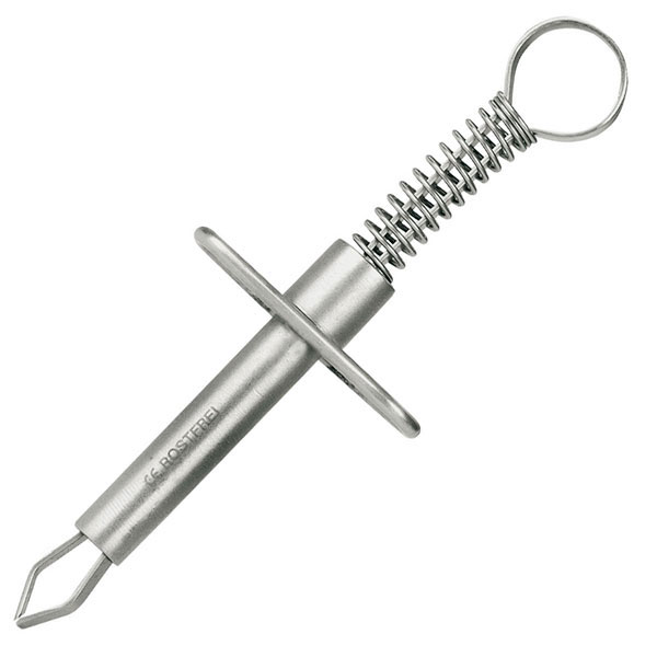 SERVO Tick tweezers made of metal, with spring and holder