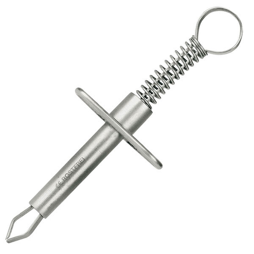 [18803-01] SERVO Tick tweezers made of metal, with spring and holder