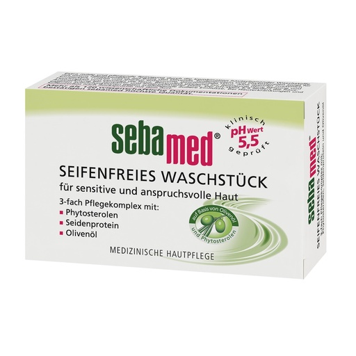 [21971-01] SEBAMED Seifenfreies Waschstück mit Olive 150g