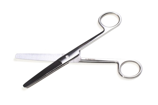 [22236-01] MEDIPARTS Chirurgische Schere, gerade, stumpf-stumpf, 16,0 cm