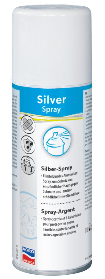 KERBL Film-forming Aluminium-Silver Spray
