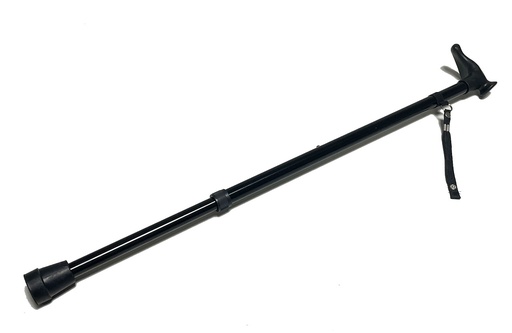 [23317-01] MEDDAX Anatomical walking stick with plastic handle for left-handers, black