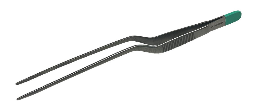 MEDIPARTS Anatomische Pinzette Gerade, geriefte Maulflächen 17 cm langes Maul