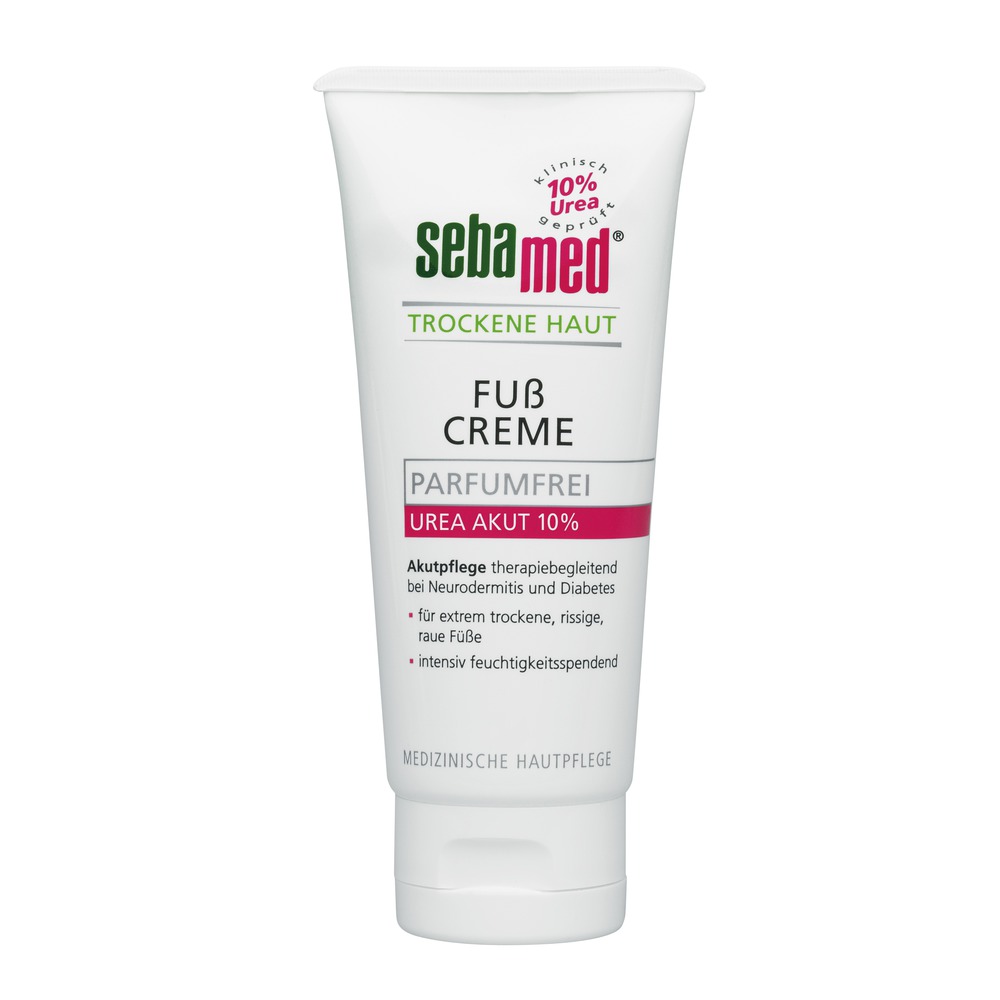 SEBAMED Urea Fußcreme 10% parfumfrei 6x 100 ml Karton