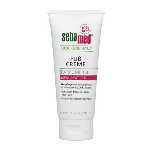[24267-01] SEBAMED Urea Fußcreme 10% parfumfrei 6x 100 ml Karton