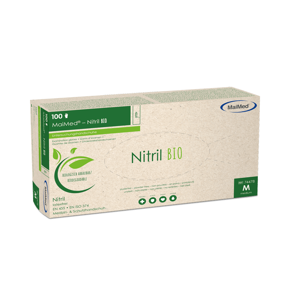 MAIMED Nitril BIO grün PF unsteril