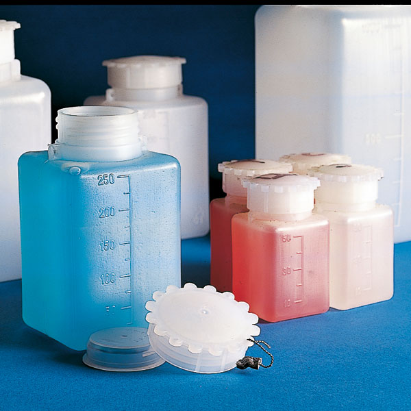 SERVOPRAX Rectangular, graduated wide-neck bottles