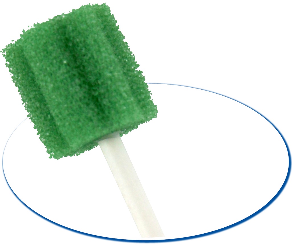 AMPRI MED COMFORT Mundpflegestäbchen mit Schaumstoffkopf