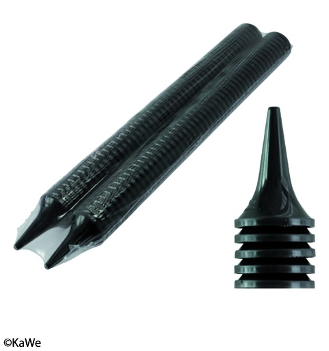 KAWE Ear specula 10 x 100 pcs black