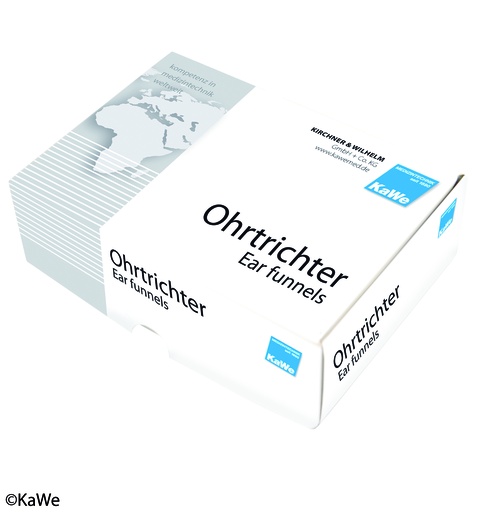 KAWE Ohrtrichter 10x100 St. anthrazit lose