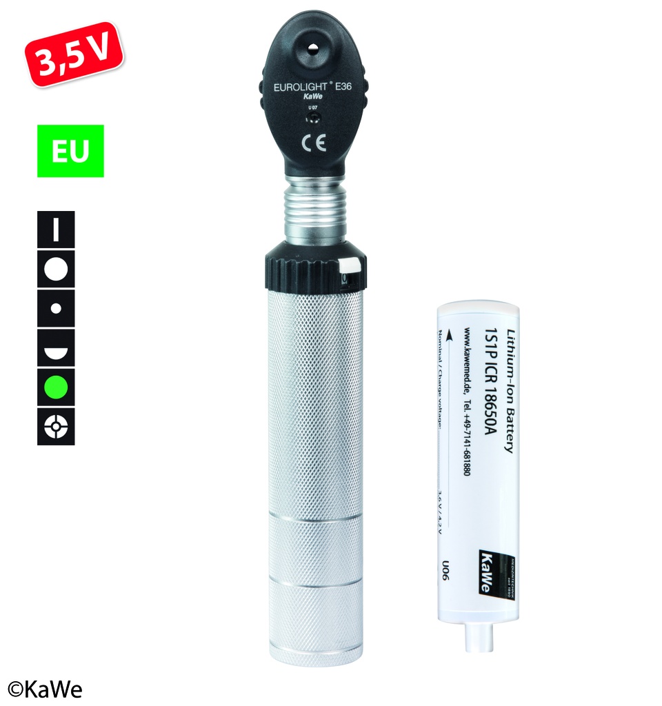 KAWE Eurolight Ophtalmoskop E36 (EU) 3,5 V