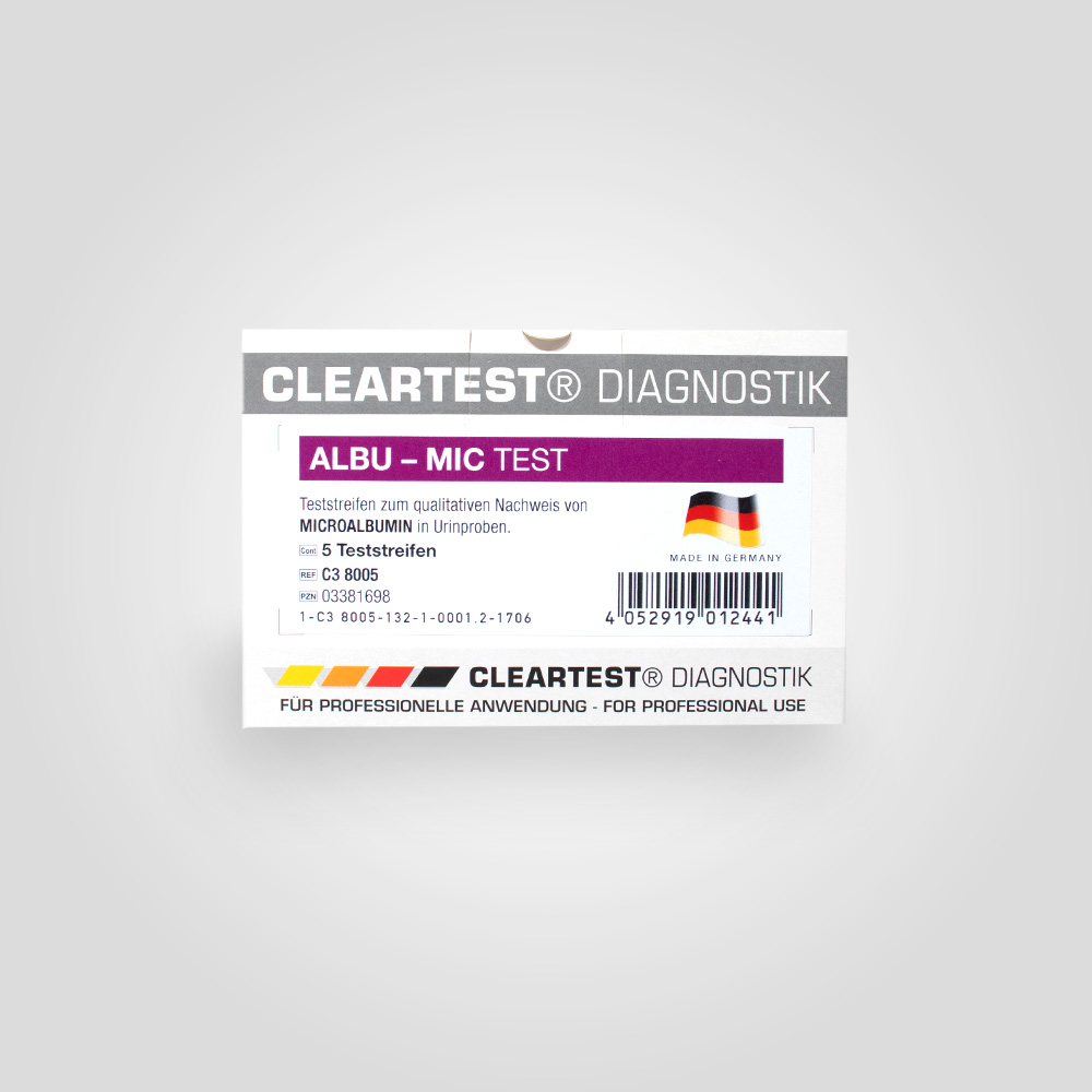 CLEARTEST Albu-Mic Strip Test