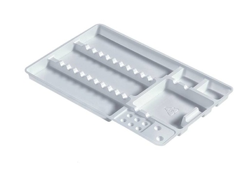 [17133-01] EURONDA Disposable plastic trays 18 x 28 cm, white
