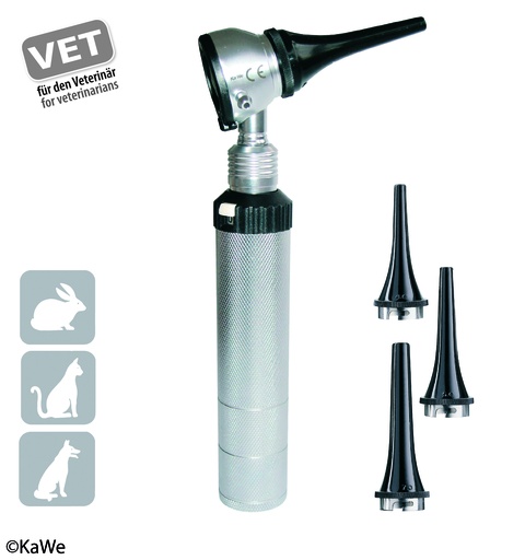[18267-01] KAWE Eurolight Otoskop VET C30 2,5V Komplett-Set
