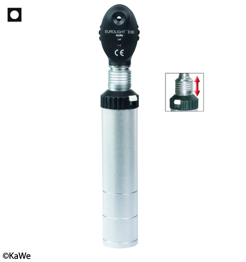 [18327-01] KAWE Eurolight Ophtalmoskop E30 2,5V Komplett-Set
